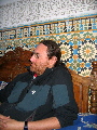 Khim waiting for food, Meknes