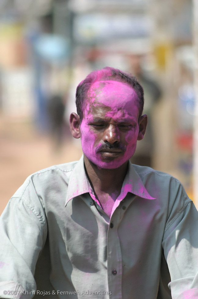 Holi festival sights