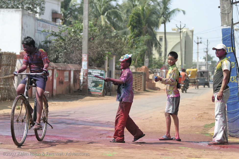 Holi festival sights