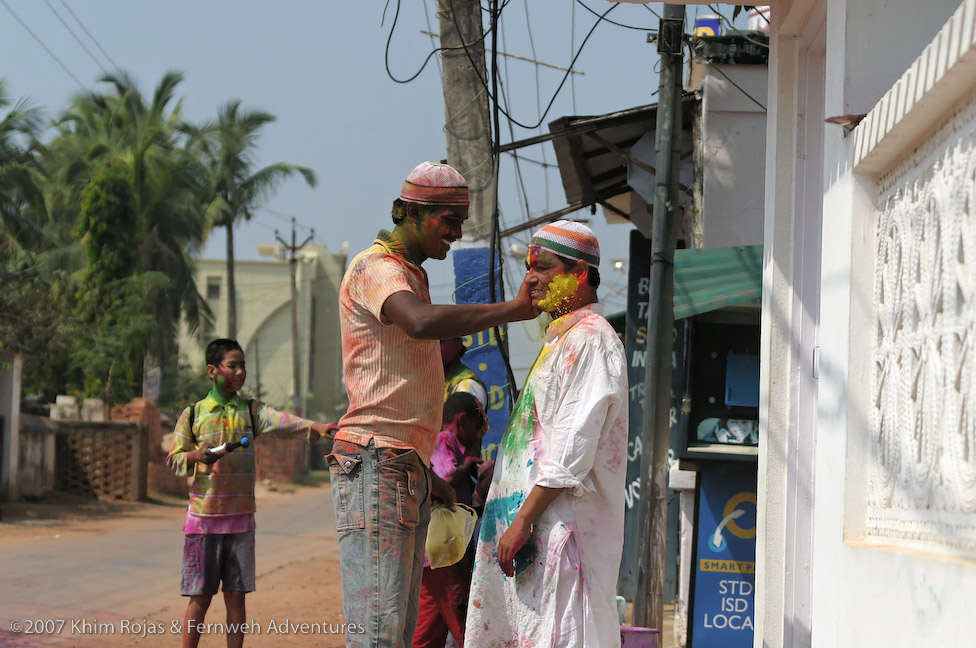 Holi festival sights