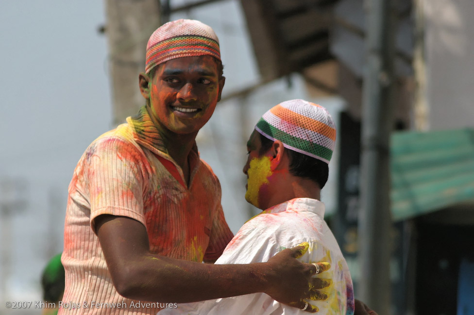 Holi festival sights