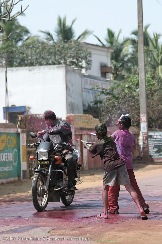 Holi festival sights