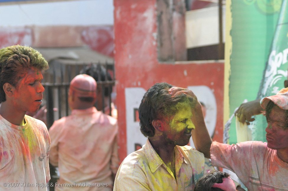 Holi festival sights