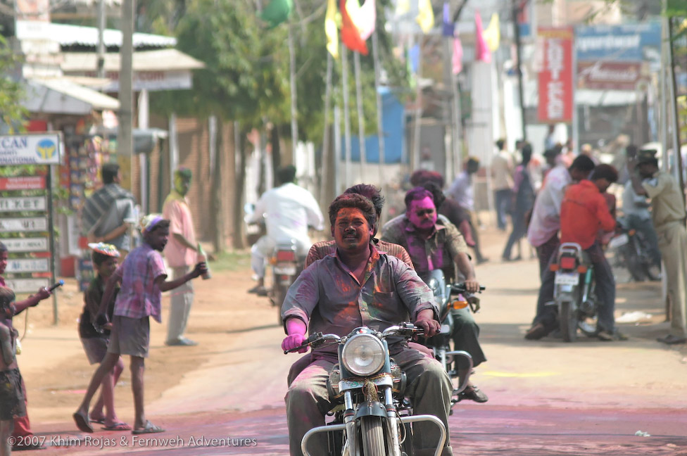 Holi festival sights