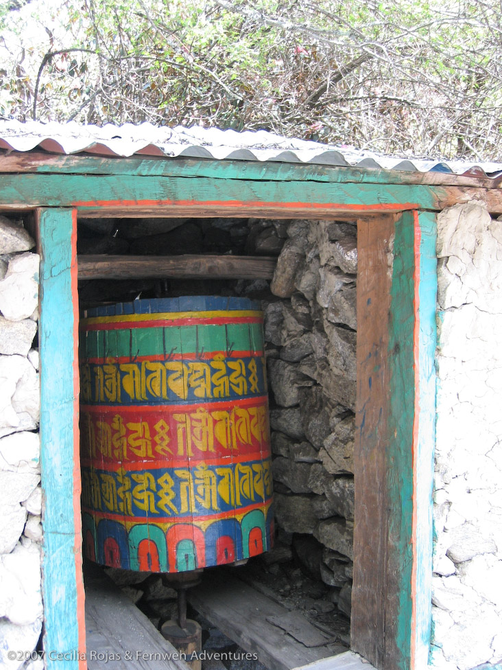 Water powered prayer wheel