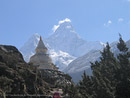 Chorten and Ama Dablam